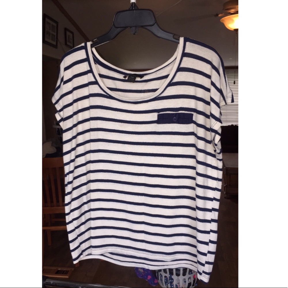 Blue & White striped shirt